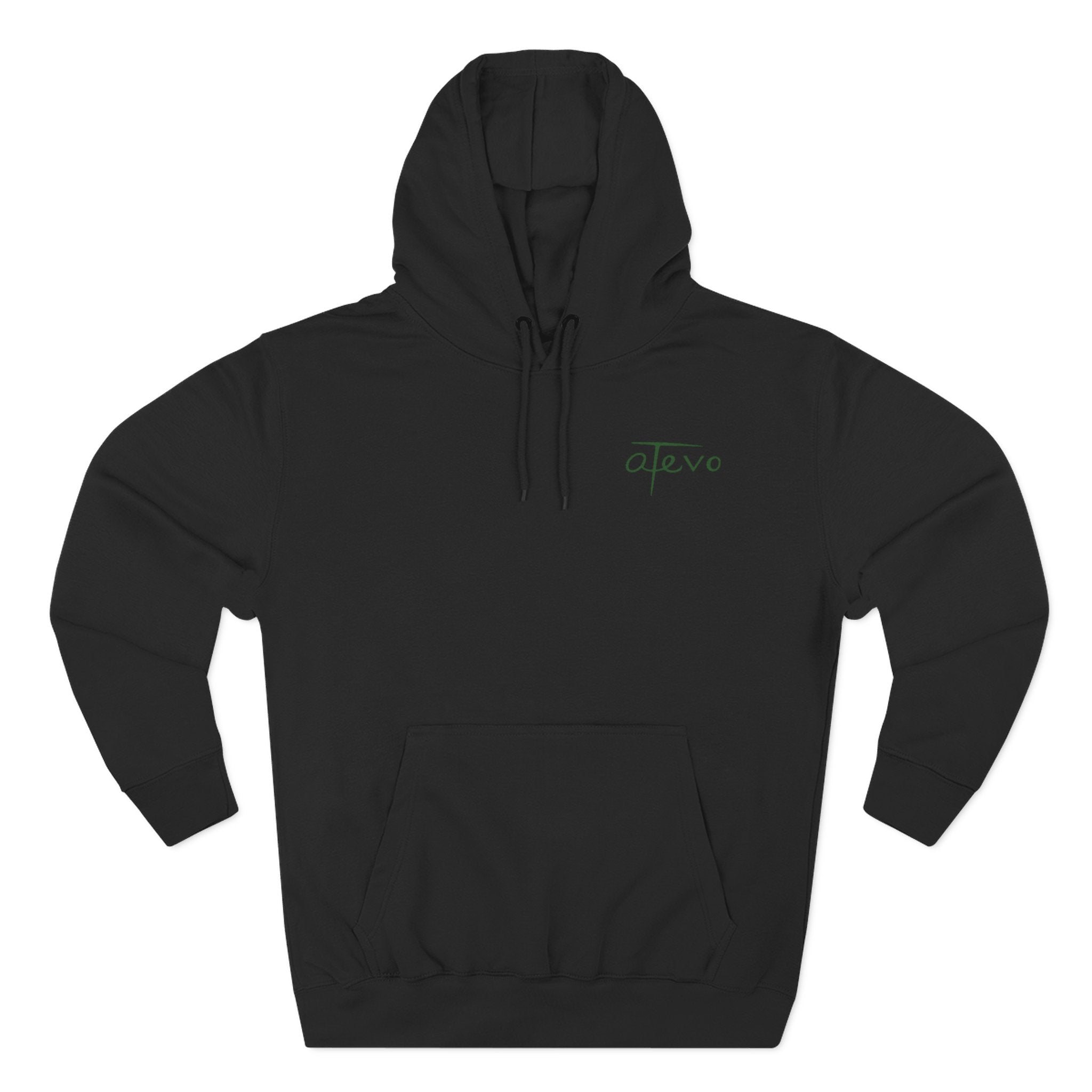 Three-Panel Fleece Hoodie - Skyscraper Black Lines
