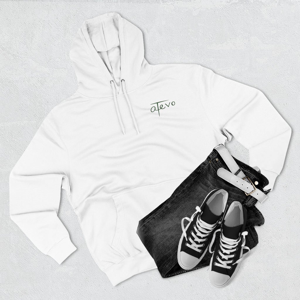 Three-Panel Fleece Hoodie - Skyscraper Black Lines