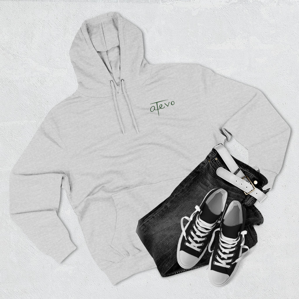 Three-Panel Fleece Hoodie - Skyscraper Black Lines