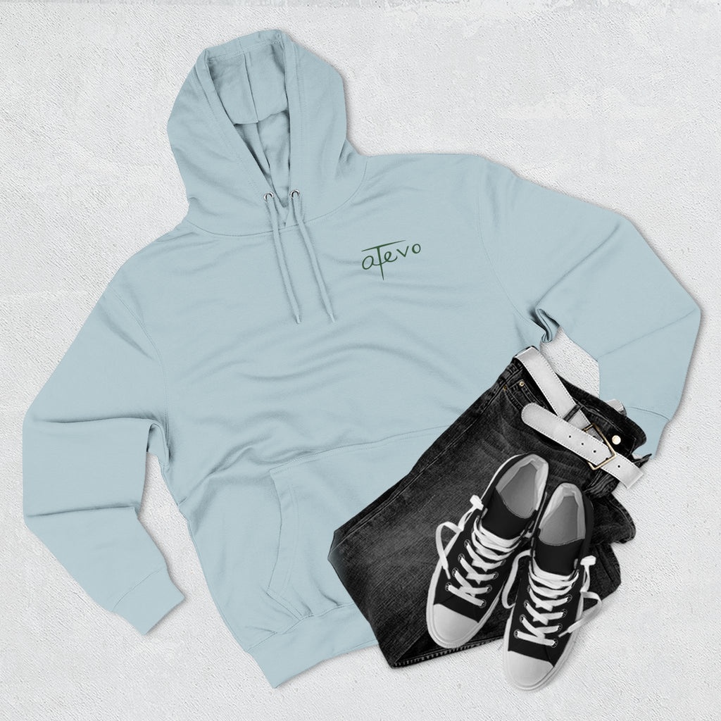Three-Panel Fleece Hoodie - Skyscraper Black Lines