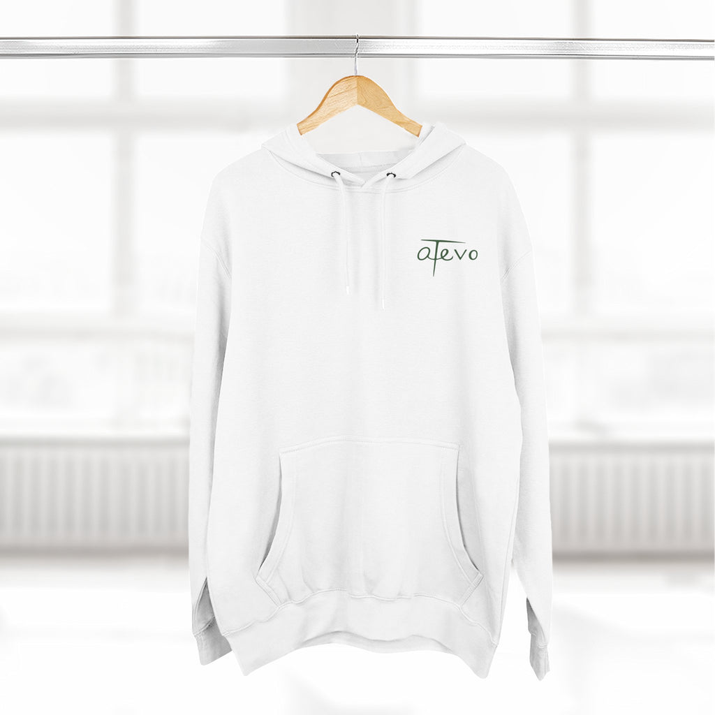 Three-Panel Fleece Hoodie - Skyscraper Black Lines